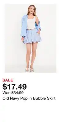 Old Navy Old Navy Poplin Bubble Skirt offer