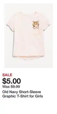 Old Navy Old Navy Short-Sleeve Graphic T-Shirt for Girls offer