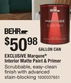 The Home Depot Marquee interior matte paint & printer offer