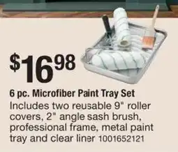 The Home Depot Microfiber paint tray set offer