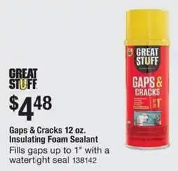 The Home Depot Great stuff gaps & cracks insulating foam sealant offer