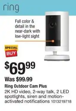 The Home Depot Ring Outdoor Cam Plus offer