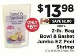 ShopRite Bag bowl & basket jumbo EZ peel shrimp offer