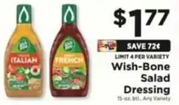 ShopRite Wish bone salad dressing offer