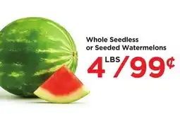 Food 4 Less Whole Seedless or Seeded Watermelons offer