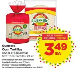 Food 4 Less Guerrero Corn Tortillas offer