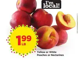 Food 4 Less Yellow or White Peaches or Nectarines offer