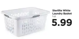 Food 4 Less Sterilite White Laundry Basket offer