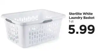 Food 4 Less Sterilite White Laundry Basket offer
