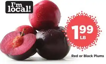 Food 4 Less Red or Black Plums offer