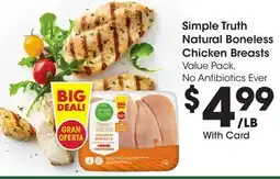 Ralphs Simple Truth Natural Boneless Chicken Breasts offer