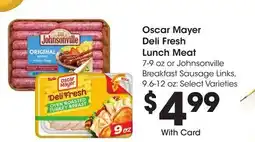 Ralphs Oscar Mayer Deli Fresh Lunch Meat offer