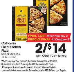 Ralphs California Pizza Kitchen Pizza offer