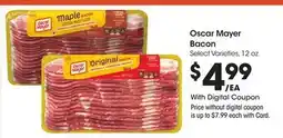 Ralphs Oscar Mayer Bacon offer