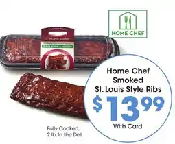 Ralphs Home Chef Smoked St. Louis Style Ribs offer