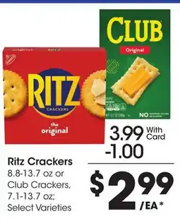 Ralphs Ritz Crackers offer