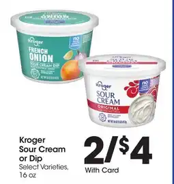 Ralphs Kroger Sour Cream or Dip offer