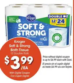 Ralphs Kroger Soft & Strong Bath Tissue offer