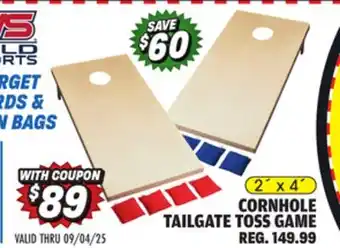 Big 5 Wild Sports Regulation Width and Length Wood Cornhole Game offer