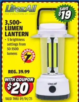 Big 5 LitezAll 3500-Lumen Rechargeable Lantern offer