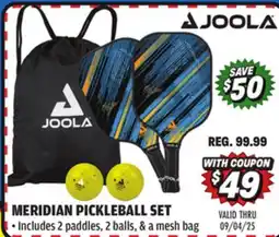 Big 5 Joola Meridian Pickleball Set offer