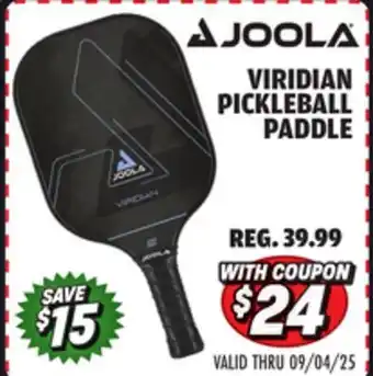 Big 5 Joola Viridian 12mm Pickleball Paddle offer