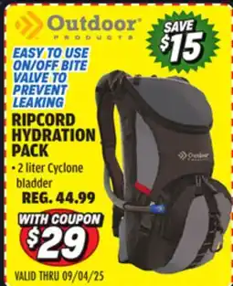 Big 5 Outdoor Products Ripcord Hydration Pack offer