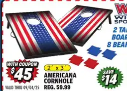 Big 5 Wild Sports Americana 2x3 Cornhole offer