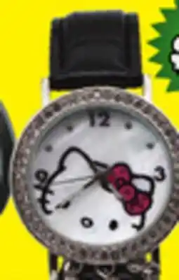 Big 5 HELLO KITTY Silver Crystal Bezel Charm Watch offer
