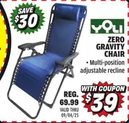 Big 5 Yoli Zero Gravity Chair offer