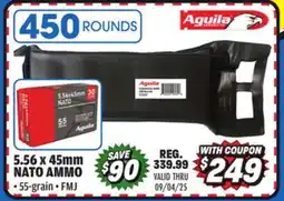 Big 5 Aguila 5.56 x 45mm NATO 55GR 450 Round offer