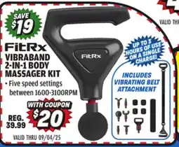 Big 5 FitRx Vibraband 2-in-1 Body Massager Kit offer
