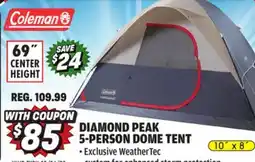 Big 5 Coleman Diamond Peak 5-Person Dome Tent offer