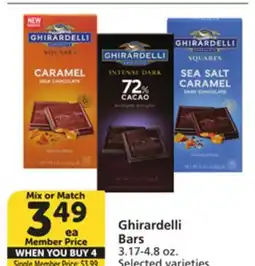 Vons Ghirardelli Bars offer