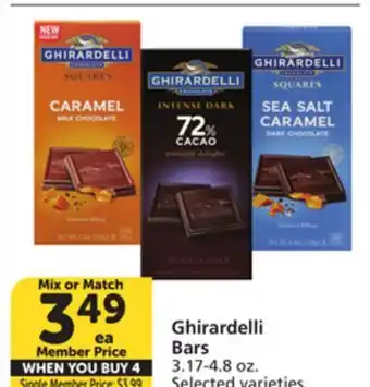 Vons Ghirardelli Bars offer