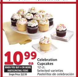 Vons Celebration Cupcakes offer