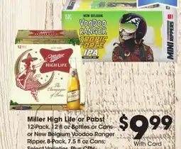 Ralphs Miller High Life or Pabst offer