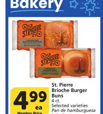 Vons St. Pierre Brioche Burger Buns offer