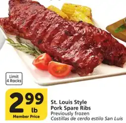 Vons St. Louis Style Pork Spare Ribs offer