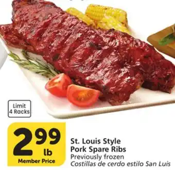 Vons St. Louis Style Pork Spare Ribs offer