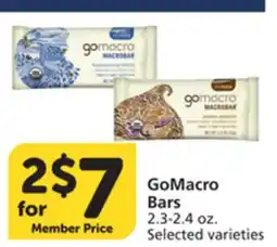 Vons GoMacro Bars offer
