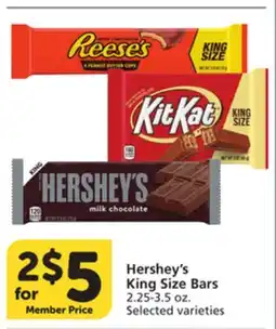 Pavilions Hershey's King Size Bars offer