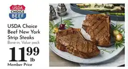 Pavilions USDA Choice Beef New York Strip Steaks offer