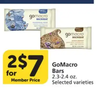 Pavilions GoMacro Bars offer
