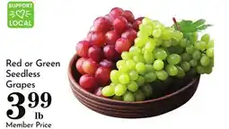 Pavilions Red or Green Seedless Grapes offer
