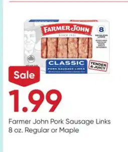 Stater Bros Farmer John Pork Sausage Links offer