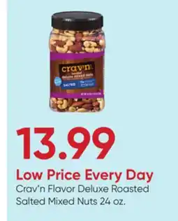 Stater Bros Crav'n Flavor Deluxe Roasted Salted Mixed Nuts offer
