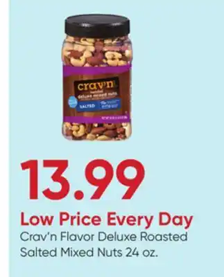 Stater Bros Crav'n Flavor Deluxe Roasted Salted Mixed Nuts offer