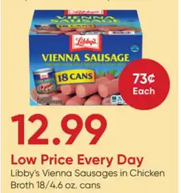 Stater Bros Libby's Vienna Sausages in Chicken Broth offer