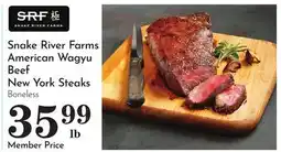 Pavilions Snake River Farms American Wagyu Beef New York Steaks offer